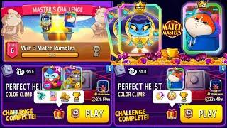 Color Climb Solo Challenge Perfect Heist 8000 Score And 18500 Score/Match Masters/Masters Complete