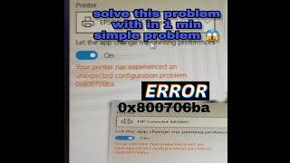 How to solve this problem  error 0x800706ba,#computer #error #printer #study #technology #ALCO444YT