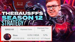 Babus INTING his way to RANK 1??? *0 KDA SION STRATEGY*