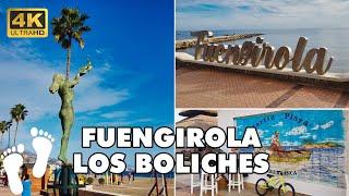 FUENGIROLA Los Boliches to Carvajal Spain Costa del Sol ► Walking Tour 4K ►