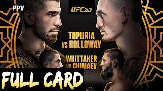 UFC 308 Predictions Topuria vs Holloway Full Card Betting Breakdown