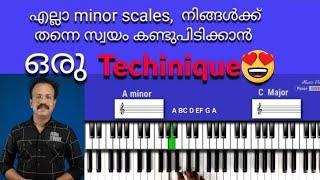 How to play all minor Scales |  Piano Tutorial in Malayalam | Lesson 4