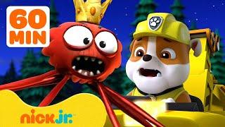 Rubble Stops a Creepy Spider! ️ w/ PAW Patrol Chase & Rocky | 1 Hour Compilation | Rubble & Crew