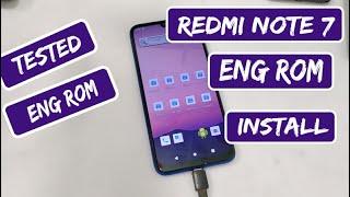 Redmi Note 7 Eng Rom Install 100% Tested Eng Rom