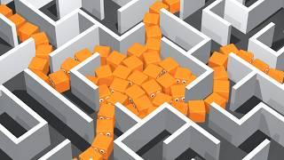 AI Learns to Escape Extreme Maze