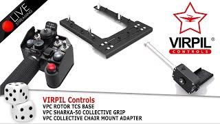  VIRPIL Controls  VPC Rotor TCS Base VPC SharKa-50 Collective Grip VPC Collective Chair Mount