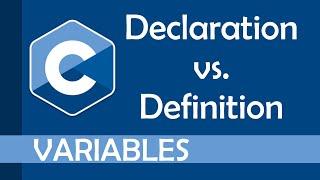 Declaration vs. Definition of a variable in C