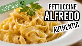 Authentic Fettuccine Alfredo only 3 ingredients