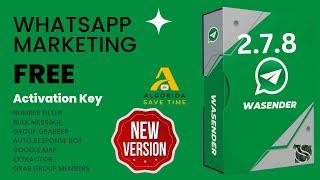 WASender Latest (2.7.8) | WhatsApp Marketing Tool WA SENDER | Free Activation Key