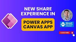 New Share Experience in Power Apps Canvas App