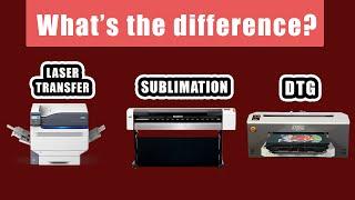 What's the Difference of Direct to Garment, Laser Heat Transfer & Dye- Sublimation? |