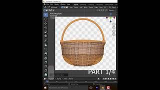 How to modeling kitchen basket in blender #blender3ddesign #3dmodeling #blender3dmodeling  #b3d