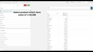 Qlik Sense Measure Based Filter