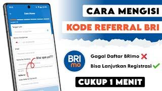 Cara Isi Kode Referral BRImo || Solusi Transaksi Gagal Saat Daftar BRImo