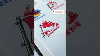  Indonesian flag free request #shorts #short #shortvideo #indonesia #indonesian #art #flagcoloring