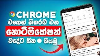 How To Stop Google Chrome Troublesome Site Notifications | Sinhala