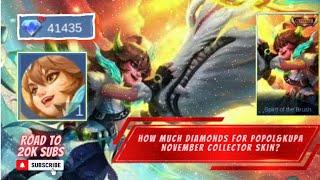 HOW MUCH /DIAMONDS FOR POPOL AND KUPA COLLECTOR SKIN IN GRAND COLLECTION EVENT | MLBB