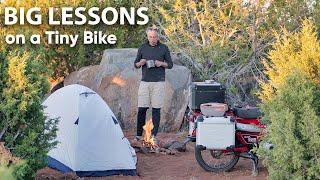 Motorcycle Travel on a Tiny Bike - Too Much Luggage, Camping and More Puncture Repair