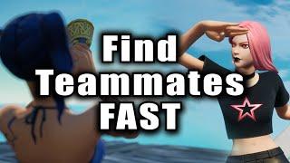 How to Find Fortnite Teammates FAST (2 Minute Guide)