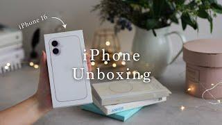 iPhone 16 Aesthetic Unboxing + Accessories Setup + Camera Test｜ANKER Mobile Battery｜beats Case/ASMR