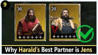 D9: 3 Reasons Why Harald's Best Partner is Jens || Viking Rise Tips