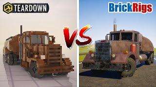 Teardown PETERBILT DUEL vs Brick Rigs PETERBILT DUEL