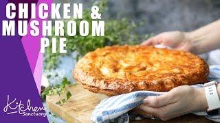 Chicken & Mushroom Pie with Puff Pastry