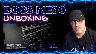 UNBOXING the easy to use boss me-90 guitar multi-effects pedaL premium BOSS tones