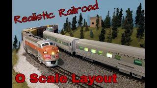 Realistic O Scale Model Railroad