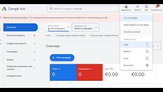 How To Change To The New Google Ads Design (Appearance)