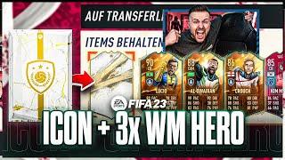 Mein ICON PACK + 3x WM HERO GEZOGEN  FIFA 23 Path 2 Glory Pack Opening 