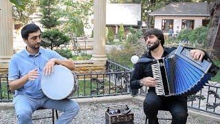 Folk melodies of Dagestan. Caucasian accordion and drum