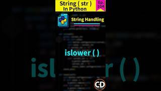 islower( ) function in str python - Python Short Series Ep. 104 #python #coding #programming