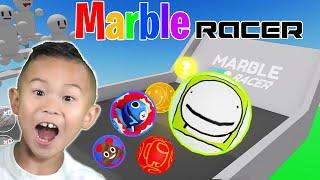 Being DREAM to Win Marble Race on Roblox!