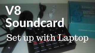 V8 Soundcard | Set up with Laptop for Videoke