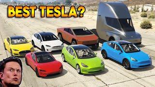 GTA 5 ONLINE : BEST TESLA VEHICLE? (ELON MUSK DON'T WATCH THIS VIDEO !)