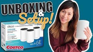TP-Link Deco XE5300 Unboxing and Setup | 3-Pack Mesh WiFi Routers from Costco