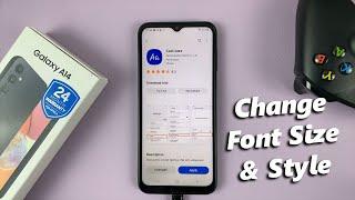 How To Change Font Size and Style On Samsung Galaxy A14