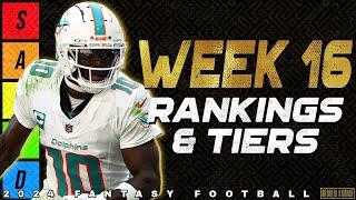 Week 16 Wide Receiver Rankings - 2024 Fantasy Football