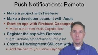 Remote iOS Push Notification Tutorial using Firebase