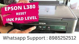 Epson L380 Resetter  | Red light Blinking Fix | Service Required | January 2024