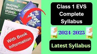 Class 1 EVS Syllabus CBSE ICSE | What To Teach In Class 1 EVS  | 1st Class Syllabus | 2024-25