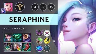 Seraphine Support vs Lux - KR Master Patch 14.17