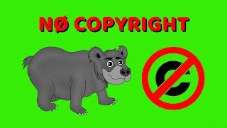 Bear Walking Green Screen Video || No Copyright || Bear Walking Animation