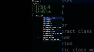 Python Program To Get Current Date Using Datetime Module | Python Datetime | Tech Blooded | #Shorts