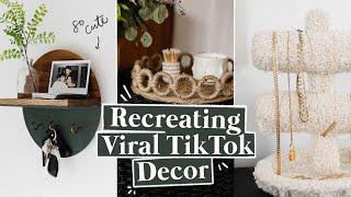 RECREATING VIRAL TIK TOK DIY ROOM DECOR  Cute & Easy DIY Decor Ideas!