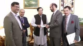 Faisalabad Medical University VC  Professor Dr. Zafar Ali Chaudhry met with CM  Ch Pervez Elahi.