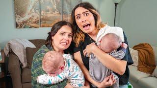 Amy and Lauren Become Moms For a Day -  TO TWINS!