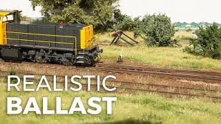 Modelling realistic ballast - model scenery tutorial #1