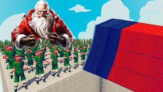 200x ELVES + 1x GIANT SANTA CLAUS vs EVERY GOD - Totally Accurate Battle Simulator TABS